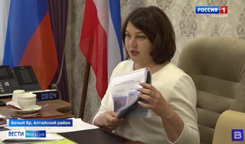 Ирина Войнова. Скриншот кадра видео "Вести Хакасия"